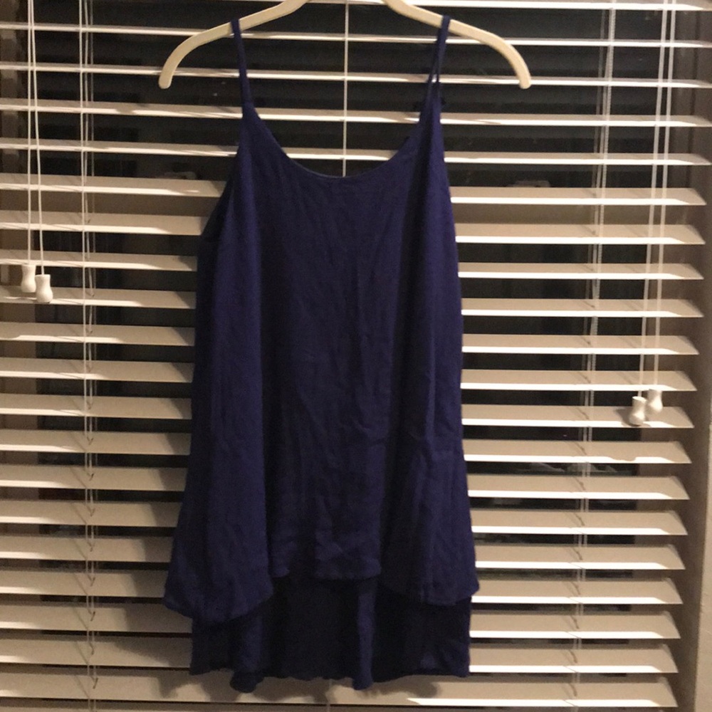 Deep blue flowy dress